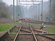 Van 1992 tot 2007 onderbroken aansluiting van de ZLSM spoorlijn in de richting Valkenburg