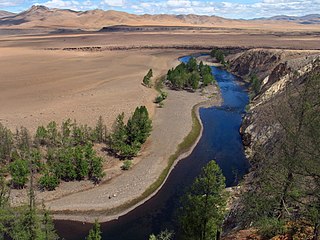 Orkhon River River in Mongolia