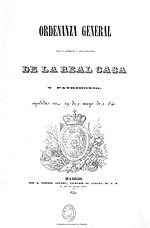 Miniatura para Ordenanza general para el gobierno y administración de la Real Casa y patrimonio