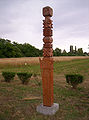 Monument of the local events and participants of Rákóczi's War for Independence (1703-1711) in the Millenary Memorial Park in Pápa, Hungary. Art by József Nyulasi. A Rákóczi-szabadságharc emlékműve a pápai Millenniumi Emlékparkban. Nyulasi József alkotása.