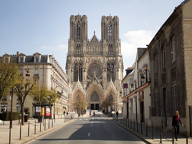 The Reims Cathedral, built where Clovis I was baptised by Remigius, functioned as the site for the coronations of the kings of France in the kingdom