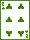 PLAYING CARD SIX OF CLUBS.svg