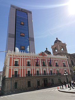 New Executive Building of the Bolivian Government Palacio de Gobierno, Palacio Quemado - Plaza Murillo.jpg