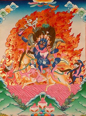 Image result for A thangka of Palden Lhamo guardian deity of the monastery