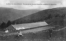 La ferme de la Haute-Planche et le Ballon Saint-Antoine.