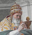 Pope Gregory IX (1227–41), whose codification of canon law mentions Peter in its clampdown on clerical indebtedness.