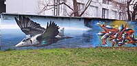 Praha - Holešovice, Plynární, mural