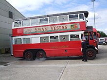 London Transport no. LT165 is a Model 663 Renown Preserved London Transport bus LT165 (GK 5323) 1930 AEC Renown LT3 Park Royal, London Transport Museum Acton depot, 7 August 2011.jpg