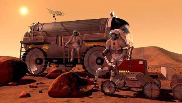 Exemple de rover pressurisé (source NASA V5).