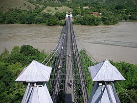 El puente visto desde arriba