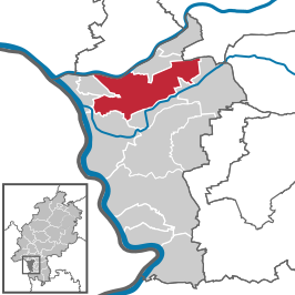 Kaart van Rüsselsheim am Main