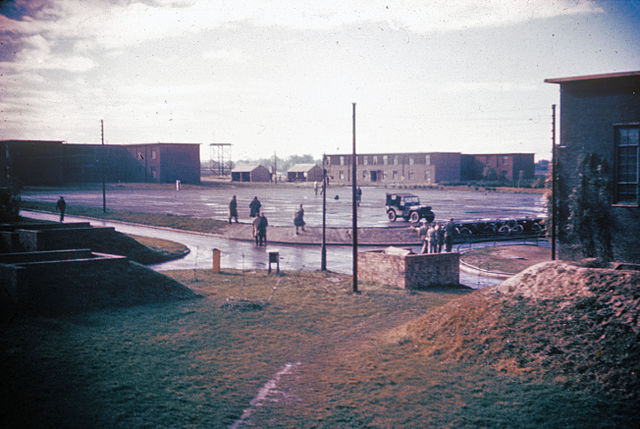 Personnel of the 91st Bomb Group on the parade ground at Bassingbourn