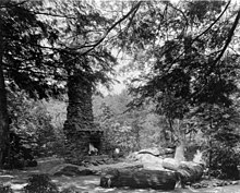 Outdoor fireplace at Rapidan Camp RapidanCampOutdoorFireplace.jpg