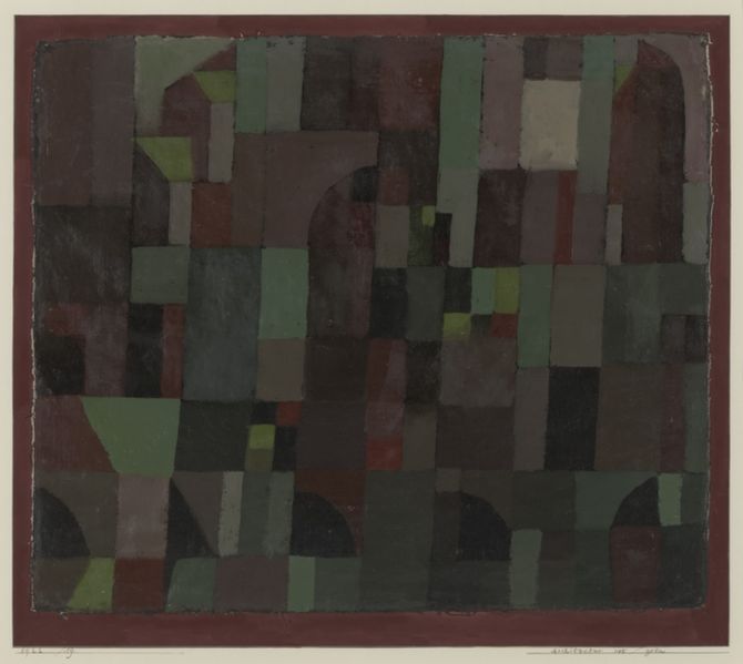 File:Red Green Architecture yellow violet gradation by Paul Klee.jpeg