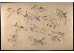 Red Horse pictographic of Lakota casualties