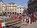 Čeština: Rekonstrukce tramvajové trati na Malostranském náměstí, Praha English: Reconstruction of tram track at Malostranské náměstí, Prague