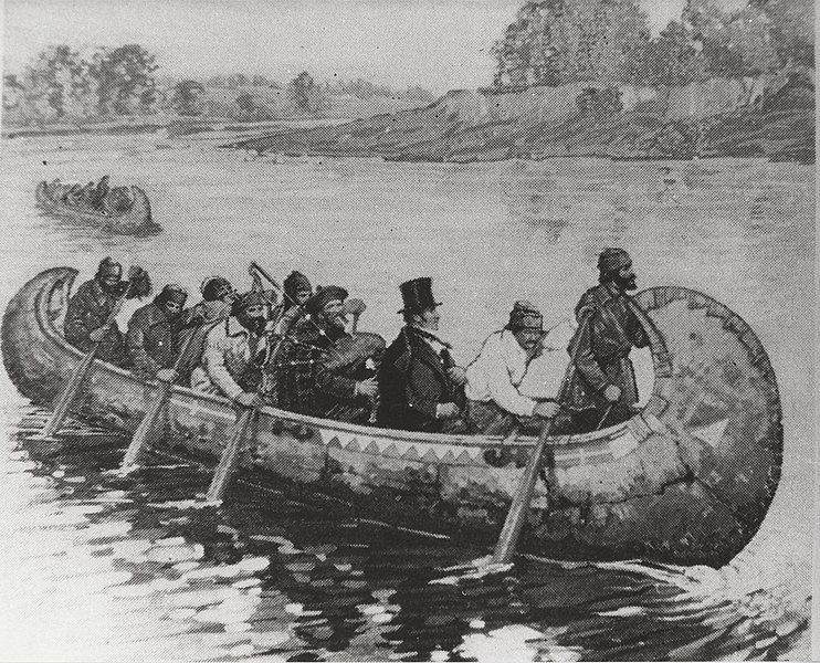 File:Reproduction of painting of fur traders in Nor'West bark canoe. c. 1971. (a13af5de-7dd9-4f2f-b647-9b639f347708).jpg