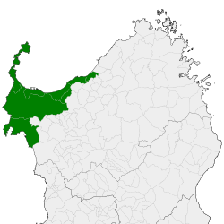 Metropolnetz von Nordsardinien - Karte