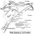 Map Ribble Estuary, 1917