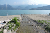 La foce nel lago di Iseo