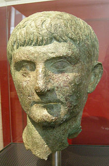 Germanicus Julius Caesar, adopted son of the emperor Tiberius. Ritratto di germanico, eta tiberiana, dal tevere.JPG