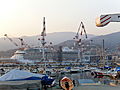 Italiano: La nave da crociera Riviera della Oceania Cruises in costruzione nella Fincantieri di Sestri Ponente