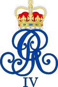 Royal Monogram of King George IV of Great Britain, Variant.svg