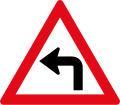 Sharp curve left