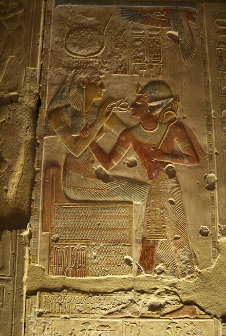 Beautiful raised relief from the Temple of Seti I at Abydos.