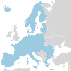 The Schengen Area as of 2009
