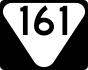 State Route 161 маркер