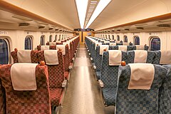 N700-7000 series standard-class non-reserved car interior