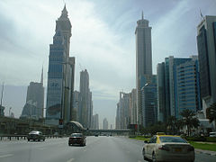 Sheikh Zayed Road, Dubaj, Spojené arabské emiráty.jpg