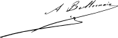 signature d'André Bellemain