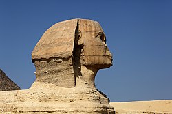 The Sphinx in profile in 2010 Sphinx of Giza 9059.jpg