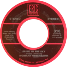 Spirit in the sky by norman greenbaum 1989 US reissue side-A.png