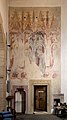 Die freigelegten Fresken. Das große Fresko im Chor mit dem Eingang zur Marienkapelle