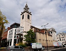 The church as seen from the southwest St James Garlickhythe from the Southwest (02).jpg