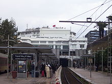 La stazione di Rabat vista dalla banchina