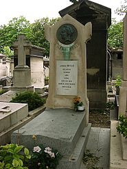 Tumba de Stendhal en el cementerio de Montmartre, París