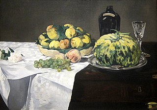 Melon et pêches, 1866, Washington, National Gallery of Art.