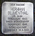 Stolperstein Cologne, Hermann Blumenthal (Akazienweg 1)