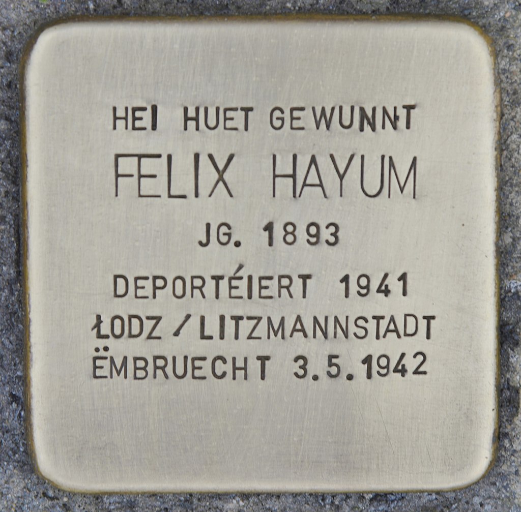 Stolperstein für Felix Hayum (Grevenmacher).jpg