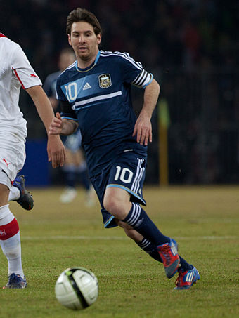 Messi scored his first international hat-trick against Switzerland in 2012