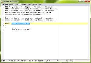 TED Notepad 5.2.1