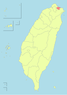 Taiwan ROC political division map Keelung City.svg