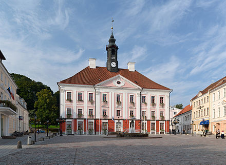 Tartu Town Hall, where the Tourist Information Centre is