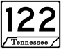 Markierung der Route 122