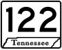 State Route 122 marker