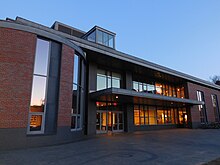 Bates College's 60,000 square feet dining complex, the Commons was built at a cost of $24 million under Hansen's tenure. The Commons, Bates College.jpg